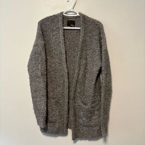 Wilfred Free Heather Gray Knit Long Cardigan Size Small